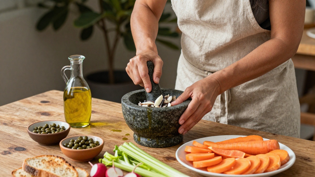 Anchoïade recette provençale traditionnelle, une spécialité culinaire méditerranéenne