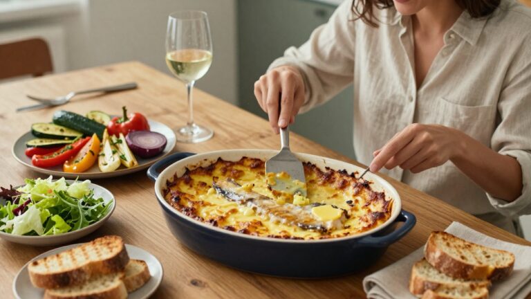 Plat de brandade de morue avec accompagnement parfait et garniture