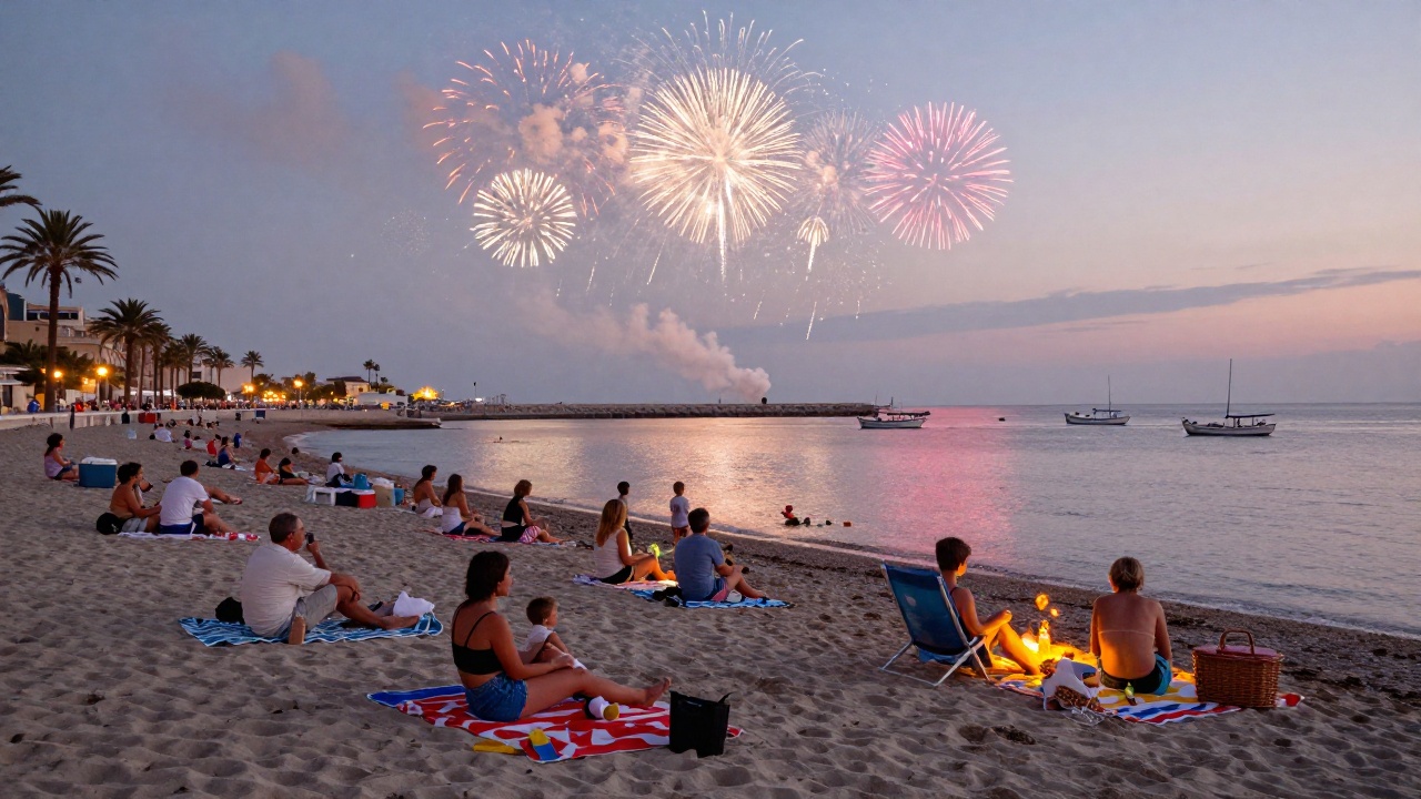 Spectacle de feu d'artifice au Grau du Roi en 2026, animation pyrotechnique