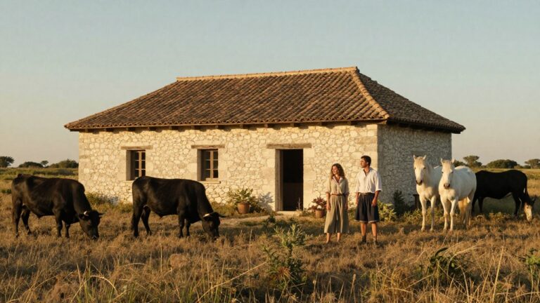 Vue panoramique du mas de la comtesse, une demeure traditionnelle