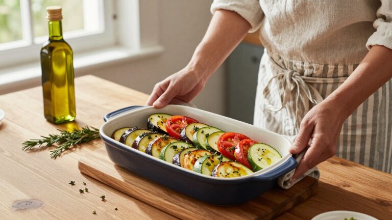 Recette tian provençal traditionnelle et plat méditerranéen savoureux